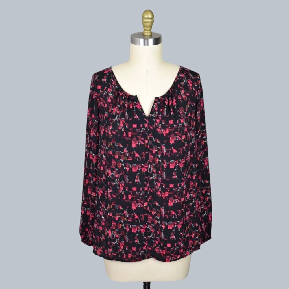 THAKOON BRITISH ROYAL GUARDS PRINTED LONG SLEEVE BLOUSE